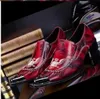 Handmade vermelho Genuine frente de couro Toe de Metal dos homens festa e casamento sapatos Casuais oxfords italianos para homens mujers 45 46
