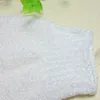 white nylon body cleaning shower gloves Exfoliating Bath Glove Five fingers Bath Gloves