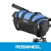 Roswheel 5L Borsa da manubrio per bicicletta Tasca anteriore per tubo da bicicletta Borsa a tracolla Equitazione Forniture per ciclismo facile da pulire e durevole