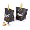 FREE SHIPPING 50PCS Merci Beaucoup Favor Boxes Star Anniversary Favors Boxes Wedding Party Gift Package Little Things Gift Boxes