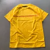 Été Nouvelle marque Paris Fashion Vetements Air Transport DHL T-shirts Femmes hommes Hommes à manches courtes Coton Tops Lettre jaune Tee9166819