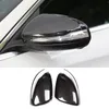 Carbon Fiber Style backview Mirror Cover Trim 2pcs för Mercedes Benz C Class W205 GLC 2015-18 ABS bil styling modifierad