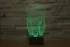 Denti 3D Illusione LED LED Night Light 7Color Cambia TOUCT Switch Table Desk Lampada #T56