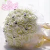 18 fleur rouge bouquet de mariée cadeau de mariage agent de fleurs artificielles en gros
