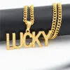 UODESIGN Crystal Brief Lucky Hangers Kettingen Golden Bling Sieraden Geschenken Mannen Dames Heup Hop Charm Rhinestone Chains