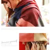 2018年秋の冬の女性ウール格子縞のスカーフ女性カシミアスカーフワイドラティス長いショールラップブランケットウォームティペットドロップシップ5132432