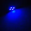 100pcs samochód T10 żarówki 168 Blue Gauge Instrument Cluster Dash 4smd Car LED Light Carstyling7174258