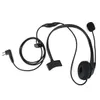 10 Stück 2 Pin PTT MIC Ohrhörer Kopfhörer Headset für Motorola GP300 PRO1150 Schwarz