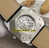 Novo Octo Finissimo 103035 Dial Branco Mens Automático Assista Independente Segunda Mão Caso de Prata Strap Alta Qualidade Gents Relógios