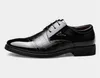 Men's Dress Shoes Black Italian Oxfords Patent Leather Office Formal Shoes Men British Version Wedding Shoes Chaussure Homme