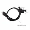 Freeshipping Combo Dual USB 3.0 Male to Female Extension Cable with Screw Socket Panel Mount Holes