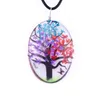 Handgemaakte Glas DIY Flower Tree of Life Ketting Life Tree Butterfly Crafts Necklace Jewelry