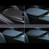 Acessórios interiores de carro de couro preto com manga de caixa de apoio de braço central para Volvo XC60 2018