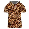 OGKB con cappuccio TEE SHIRT HOMBRE NUOVO ANIMALE BREVE 3D TSHIRT Stampa Leopard Streetwear 5XL 6XL Costuming Man Spring Hoodie T-shirt