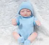 Ganzkörper-Silikon-Reborn-Babypuppen, wiedergeborene Babypuppen, handgefertigt, 11 Zoll, echt aussehende, realistische Silikonpuppen für Neugeborene