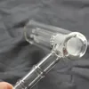 mini hammarbong i glas 6-armad glasperkolator bärbar bongpipor bubbler glasbong vattenpipor bongskål gratis