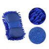 1 pièces lavage de voiture Auto main serviette douce microfibre Chenille anthozoaire gants de lavage corail polaire éponge lave-auto