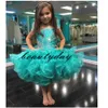 Vestidos de pageânia da menina vestidos 2019 Crianças Crianças Vestido de Bola Glitz Flor Menina Vestido Casamentos Organza 4 6 8