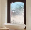 Adesivi 100 * 45 cm Pellicola per vetri per vetri opachi smerigliati Privacy Adesivi per vetri Decorazioni per la casa Fiore in ferro battuto bianco nero JSX