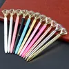 Wholesale Ballpoint School Office Diamond Smart Popular Crystal Glass Kawaii Pen Big Gem Ball Pens With Large Fashion Supplies