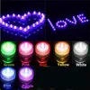 LED Underwater Vela submersível Luz IP65 Waterproof Night Lights Operação Bateria casamento Waterproof Partido Decoração Floral Xmas