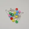 200pcs 203903950mmlength Baby Diaper Safety Pins Colorful lollipop Plastic Safety Head Whole3320194