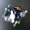 Beracky Glass Ball Carb Cap Rökning Tillbehör Bubbla Rund Bollkupol För Vattenrör med OD 19mm Färgglada Universal DCC09