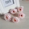 100st 5cm Konstgjord Silk Vintage Retro Rose Camellia Japonica Flower Head Bud för DIY Apparel Headwear Dekorativ Tillbehör Bröllopsinredning