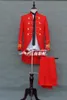 Nowo zaprojektowany Królewski Niebieski / Czerwony TailCoat Tuxedo Mężczyźni Garnitur Formalne Garnitury Mężczyźni Kostiumy Prom Dinarium Garnitury Custom Made (Jacket + Spodnie)