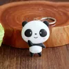 Kvinnor väska hängsmycke auto nyckel ring panda nyckelring bil nyckel kedja mode keyfob coola smycken söt kreativ gåva