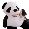 Dorimytrader Jumbo Dessin Animé Panda En Peluche Jouet Géant Souriant Panda En Peluche Oreiller Jouets Animaux Poupées Grand Cadeau Décoration 102 pouces 260 cm DY60396