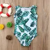 2018 Mayo Çocuk Bebek Kız Yeşil Tankini Bikini Mayo Mayo Yeşil Yaz Sevimli İki adet veya Tek parça Takımı Beachwear Giyim