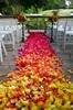 Polyster Wedding Flower Rose-bloemblaadjes voor Bruiloft Decoratie Aisle Runner Decor Tapijtaccessoires