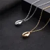 Yobest Vintage Silver Alloy Conch Gold Shell Necklace For Women shape Pendant Simple Seashell Ocean Beach Boho Bohemian Jewelry