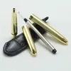 Mini Crocodile 9cm space ballpoint pen golden rings and leather pouch Neat Convience Office Supplies pens 6 colours