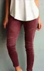 XS5XL Mode gestreepte elastische broek dame afslanken strakke leggings vrouwen casual potlood broek top quality2685714