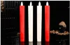 luci notturne 2 pz / lotto Moving Wick senza fiamma LED Candeliere Candela lunga conica Fiamma danzante con telecomando per luci natalizie per decorazioni di nozze