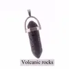 Bullet lava stenen hanger charms voor essentiële olie diffuser aromatherapy sieraden kogel vulkanische rots steen kwarts diffuser ketting