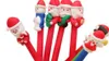 Penna natalizia per bambini Pupazzo di neve Babbo Natale penna a sfera in ceramica morbida rossa Penna natalizia per bambini Regalo di Natale per bambini