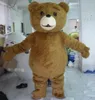 Hoge kwaliteit Hot Teddy Bear Mascot Costume Cartoon Fancy Dress Snelle Verzending Volwassen grootte