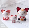 Leuke keramische maneki neko piggy bank home decor ambachten kamer decoratie porselein dier beeldje gelukkige kat ornament huwelijksgeschenk