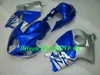 Kit carenatura per stampaggio iniezione per SUZUKI Hayabusa GSXR1300 96 99 00 07 GSXR 1300 1996 2007 Set carene ABS blu argento + Regali SG08