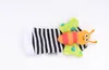 Ny Ankomst Sozzy Baby Boys Tjejer Toy Baby Rattle Animal Foot Finder Socks Armband Rem Mjuka Barn Infant Nyfödd Plush Sock