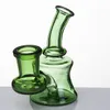 Mini Glass Bongs Water Pipe 3.3 Inch Hookahs With 14 Female Joint Clear Green Blue Oil Rigs for Smoking