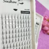 Seashine Drop shipping 6D short stem pre fans eye lashes russian volume individual false eyelash extension manufacturer