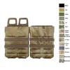 Tactical Airsoft Hunting Vest Tillbehör Box Holster Set Molle Mag Clip 5.56 Snabb magmagasin påse no06-102