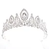 2020 Prenses Kristaller Düğün Taç Gelin Tiaras Barok Kraliçe Kral Kraliyet Clear Royal Mavi Kırmızı Rhinestone Gelin Tiara Crown3411147