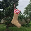 Décorations de Noël Chaussettes en toile Bas Sac cadeau Bas 30 * 45cm Décoration d'arbre de Noël Chaussettes Bas de Noël 7 styles GGA664 50pcs