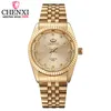 CHENXI Men Gold Watch Male Stainless Steel Quartz Golden men's Wristwatches for Man Top  Quartz-Watches Gift Clock