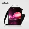 Galaxy Pattern Almoço Sacos Isothermic Bag para Crianças Pequeno Portátil Take-Away Sacos de Gelo Universo Imprimir Lunchbox Mulheres Lona Lanchaira